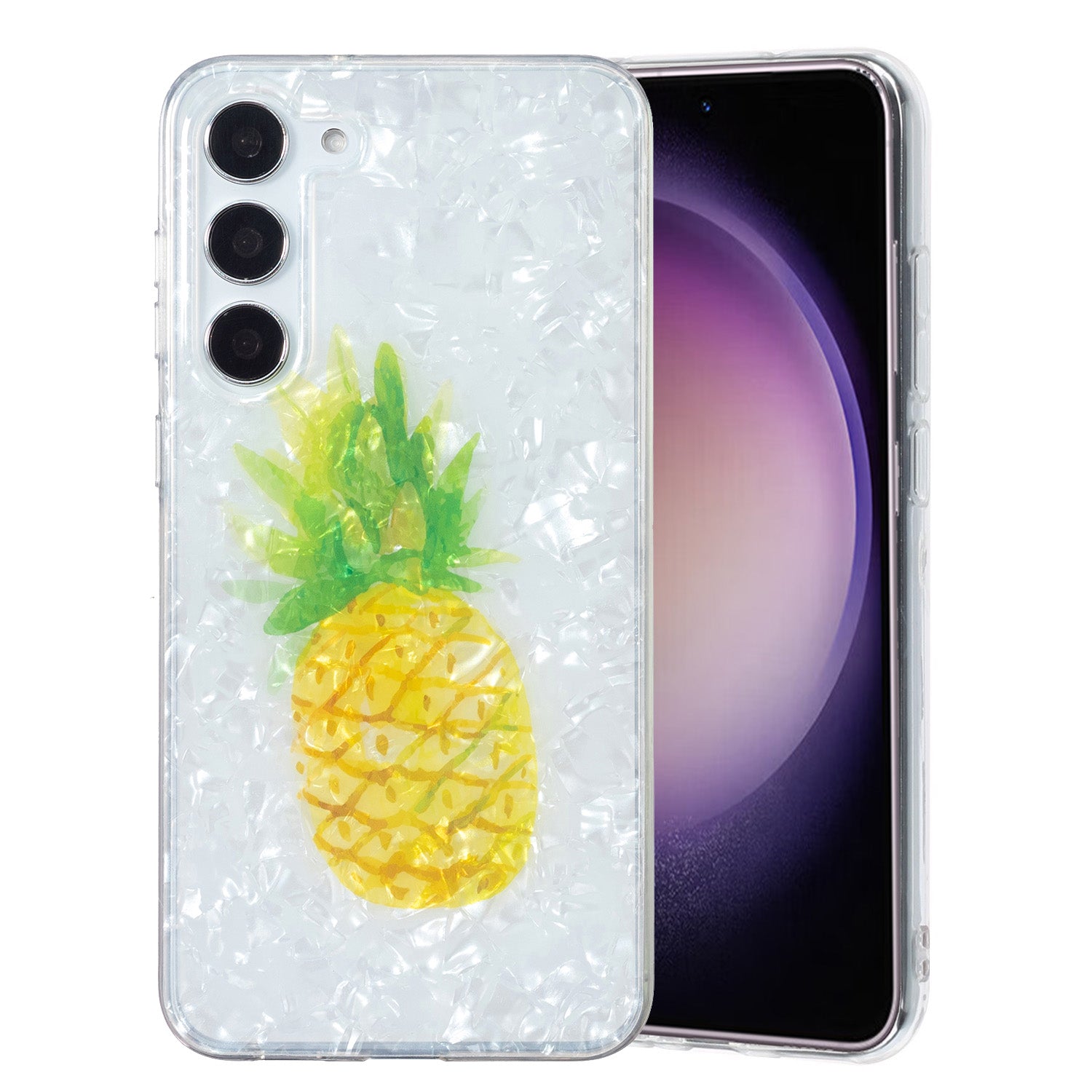 For Samsung Galaxy S23 Soft TPU Phone Case Shell Pattern Marble Flower IMD Cover For Samsung Galaxy S23 Soft TPU Phone Case Shell Pattern Marble Flower IMD Cover